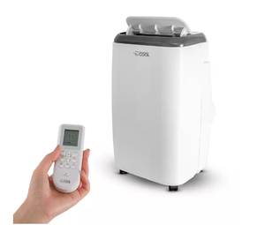lot 474 image: CPT 10000 BTU Cooling Rating (DOE) Portable Air Conditioner Cools700 sq. ft. with Heater in White