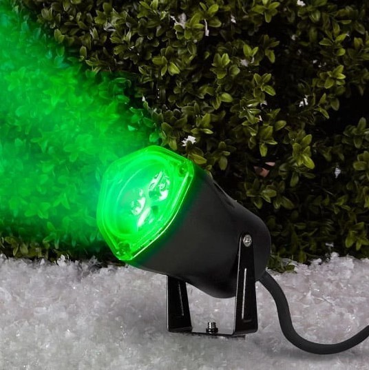 lot 703 image: NEW LED LightShow Gemmy Kaleidoscope Projection Light LED Green Spotlight Outdoor Light