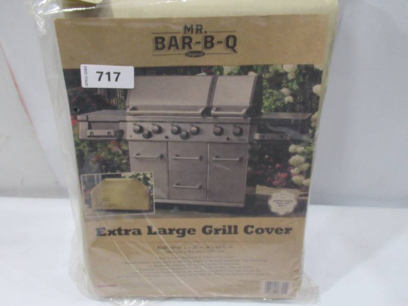 lot 717 image: NEW Mr. Bar-B-Q Extra Large Grill Cover - Beige - 80 in x 42 in x 25 in