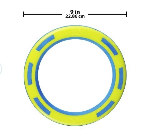 lot 408 image: NEW Nerf Dog Super Soaker Retriever Toss & Tug Ring Dog Toy