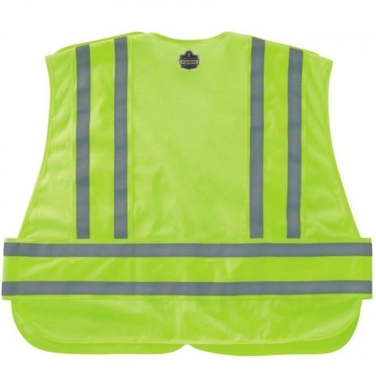 lot 851 image: NEW GloWear 8244PSV Expandable Hi-Vis Public Safety Vest - Type P, Class 2 - Lime XLXXL