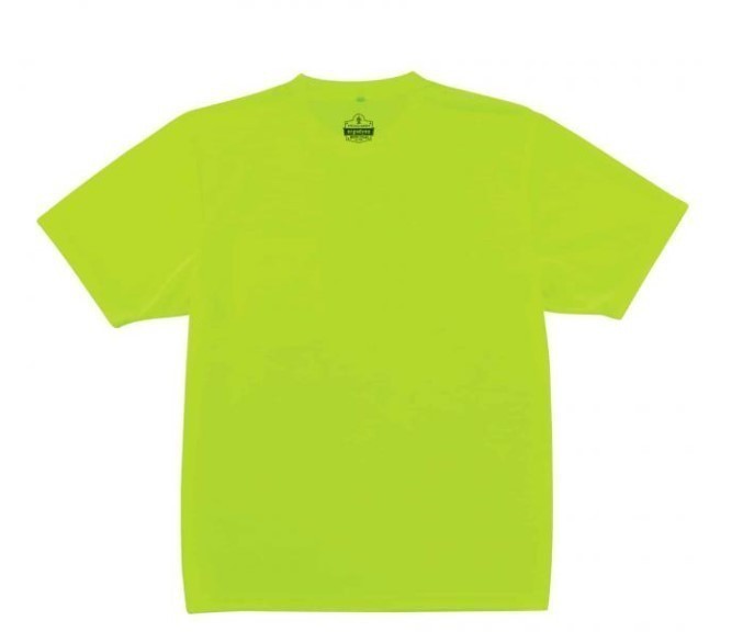 lot 855 image: NEW Ergodyne GloWear 8089 Hi-Vis Short Sleeve T-Shirt -Non-Certified - LIME- XXL