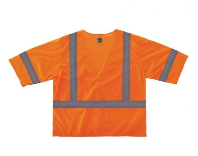 lot 861 image: NEW Ergodyne GloWear 8310HL Economy Hi-Vis Safety Vest - Type R, Class 3, Hook & Loop - ORANGE - LXL