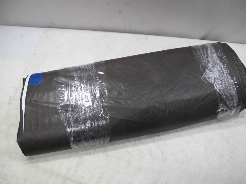 lot 157 image: NEW Vinyl Tarp - 16 x 40  Black  White Vinyl tarp - 9 oz. Lightweight Duty