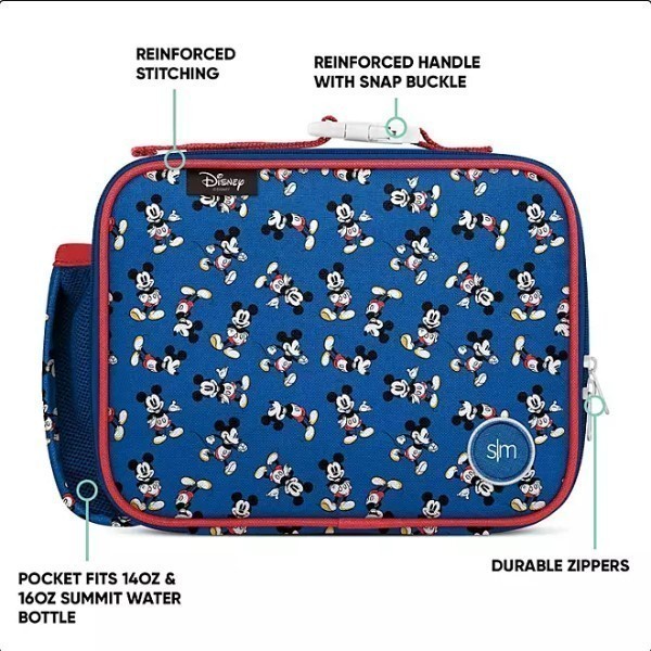 lot 399 image: NEW Simple Modern Disney Hadley Lunchbox 2.0, 4-Piece Set - Mickey