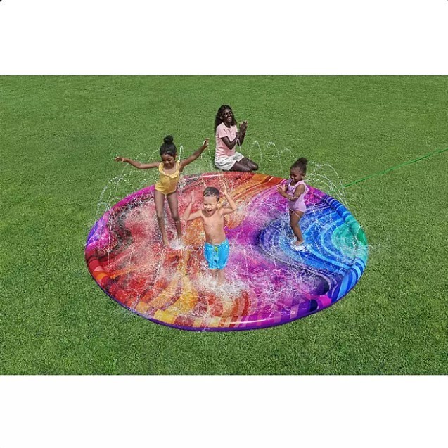 lot 213 image: NEW H2OGO 10 Ft. Colorful Splash Pad and Sprinkler