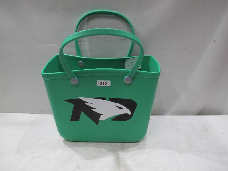 lot 228 image: NEW Logo Brands University of North Dakota Fighting Hawks Venture Tote Bag - Green