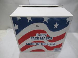 lot 314 image: NEW Box of 2000 Daycon Disposable 3 Ply Face Masks in Small Boxes of 50 per Box