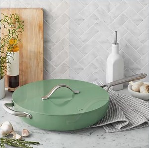 lot 321 image: NEW  Members Mark 5.5-Quart Modern Ceramic Jumbo Cooker - Green