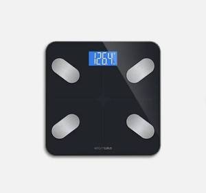 lot 339 image: Bluetooth Smart Scale Black - Weight Gurus Weight Scale