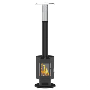 lot 89 image: FlamePro 81H Steel Patio Pellet Heater - Minor Use