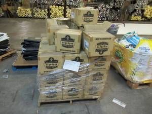 lot 139 image: Pallet of Store Overstock Store and Ecommerce Product - Ergodyne Safety Helmet Visors