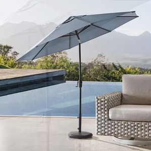 lot 159 image: NEW Members Mark Premium 10 Sunbrella Market Umbrella in Spectrum Denim