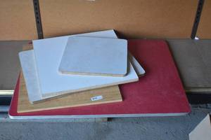 Variety of Table Tops and wood pieces.