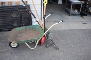 Wheel Barrow Lawn Decor