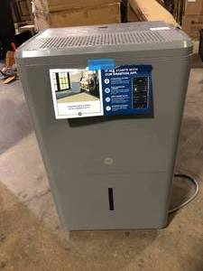 GE 50-Pints for Wet Rooms Up To 4500 sq. ft. Residential Dehumidifier with Bucket in Gray Wi-Fi Customer Returns See Pictures