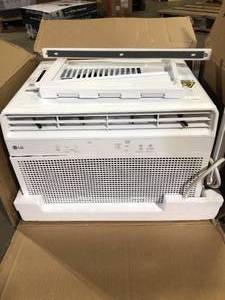 LG 6,000 BTU 115-Volt Window Air Conditioner Cools 250 sq. ft with Remote in White  Customer Returns See Pictures