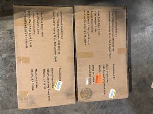 Lot of Husky 2-Pack Steel Shelf Set in Red (30 in. W x 15 in. D) for Ready-to-Assemble 30 in. Freestanding Garage Cabinet Customer Returns See Pictures