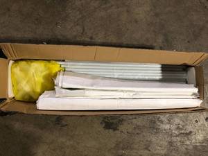 Karl home 10 ft. x 20 ft. White Party Wedding Tent Canopy 4 Sidewall and 2 Doors Customer Returns See Pictures