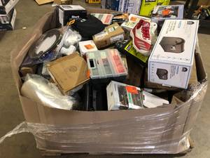 Gaylord of Assorted Tools Hardware and General Merchandise Various Models and Conditions  Customer Returns See Pictures