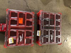 Lot of Assorted Milwaukee Tool Boxes Various Models and Conditions Customer Returns See Pictures