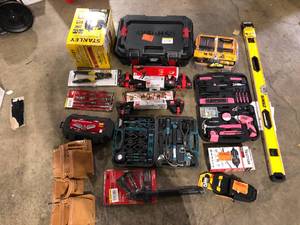 Lot of Assorted Hand Tools and Hardware Various Models and Conditions Customer Returns See Pictures