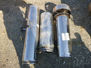 3 Sections of Insulated Stove Pipe
