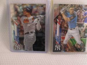 lot 2 image: 2020 Topps Chrome Aaron Judge Cards...
