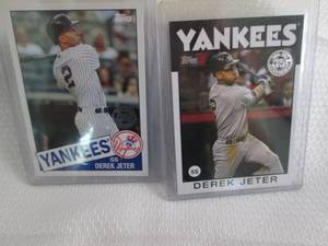 lot 5 image: 2020 & 2021 Topps Derek Jeter  Inse...