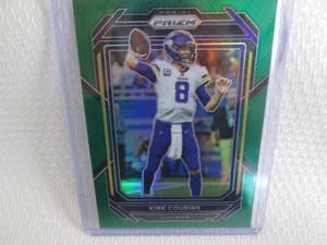 lot 7 image: 2022 Prizm Kirk Cousins Green Prizm...