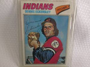 lot 33 image: 1977 Topps Dennis Eckersley Card...
