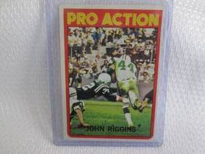 lot 43 image: 1972 Topps John Riggins Pro Action ...