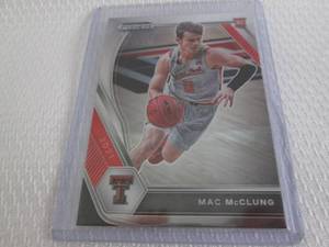 lot 44 image: 2021 Prizm Mac McClung Rookie Card...