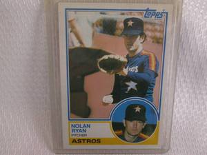 lot 58 image: 1983 Topps Nolan Ryan Card...