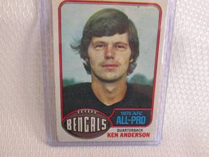 lot 63 image: 1976 Topps Ken Anderson Card...