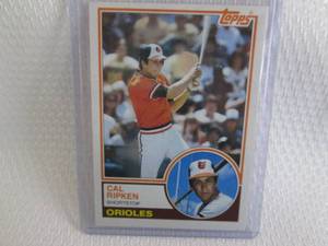 lot 71 image: 1983 Topps Cal Ripken Card...