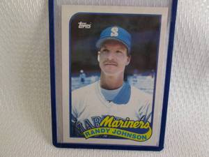 lot 73 image: 1989 Topps Randy Johnson Rookie Car...