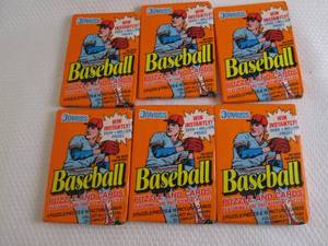 lot 88 image: 6- 1990 Donruss Baseball Packs...