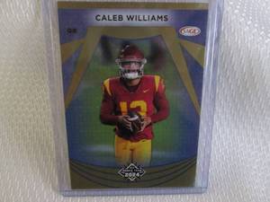 lot 110 image: 2024 Sage Caleb Williams Rookie Car...