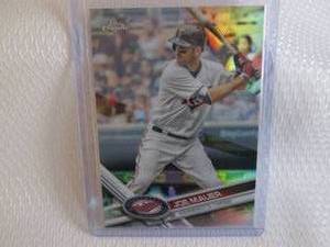 lot 128 image: 2017 Topps Chrome Joe Mauer Refract...