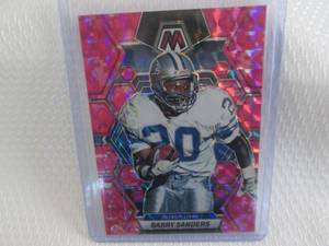 lot 133 image: 2023 Mosaic Barry Sanders Pink Priz...