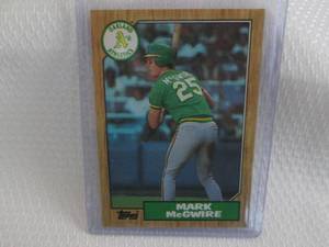 lot 134 image: 1987 Topps Mark McGwire Card...