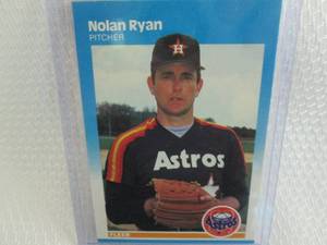 lot 137 image: 1987 Fleer Nolan Ryan Card...
