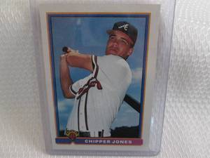 lot 139 image: 1991 Bowman Chipper Jones Rookie Ca...