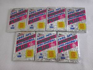 lot 161 image: 7 1991 NFL Pacific Plus Packs...