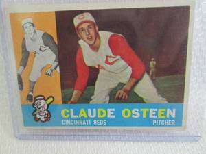 lot 169 image: 1960 Topps Claude Osteen Card...