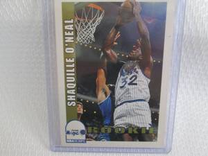 lot 173 image: 1992-93 NBA Hoops Shaquille ONeal ...