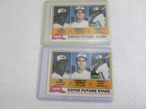 lot 177 image: 2 1981 Topps Tim Raines Rookie Card...