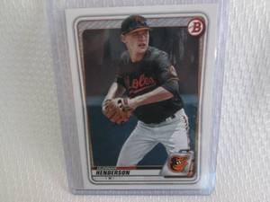 lot 179 image: 2019 Bowman Gunnar Henderson Rookie...