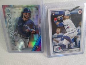 lot 189 image: 2020 Bowman & Chrome Bo Bichette Ro...